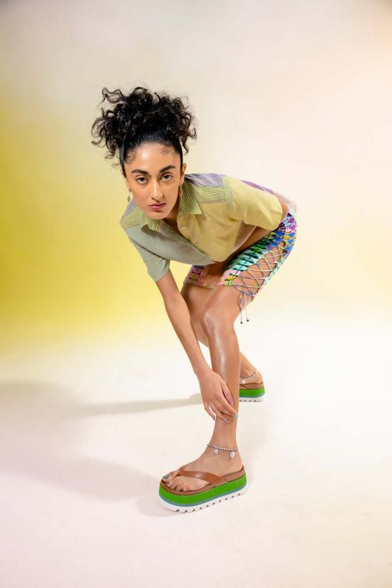  Abacaxi 셔츠 아바카시 스카프 밑단 유니섹스 셔츠