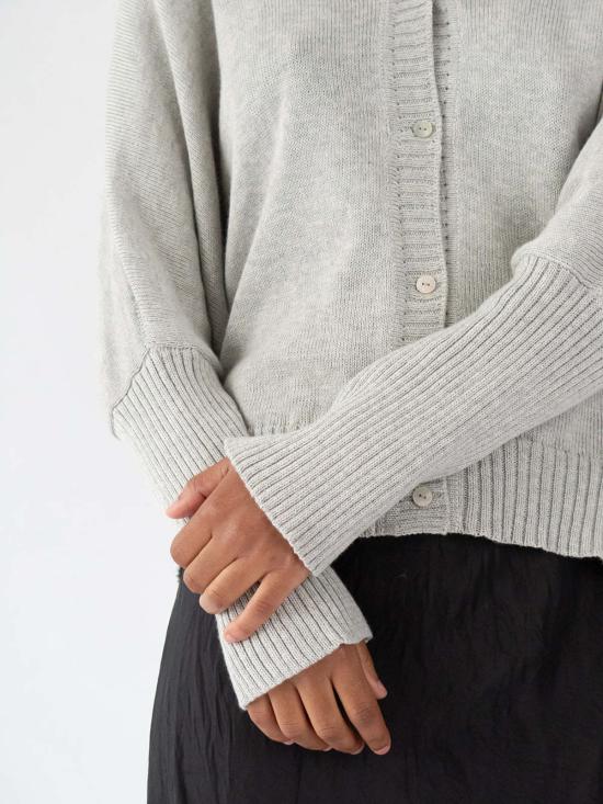  에리카 타노브 가디건 에리카 타노프 피마 코튼 박스  라이트 그레이 - ERICA TANOV