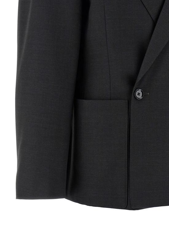  르메르 수트 자켓 더블 브레스트 테일러드 블레이저 블랙 - LEMAIRE