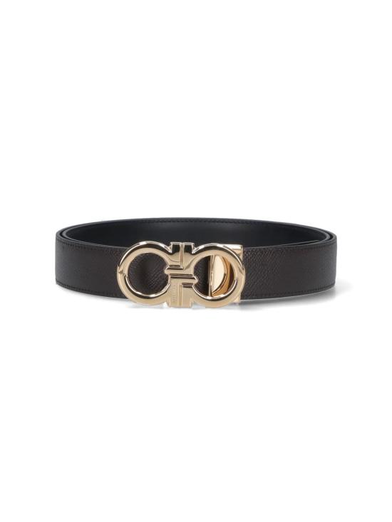  살바토레 페라가모 가죽 벨트 페라가모 간치니  블랙 - SALVATORE FERRAGAMO