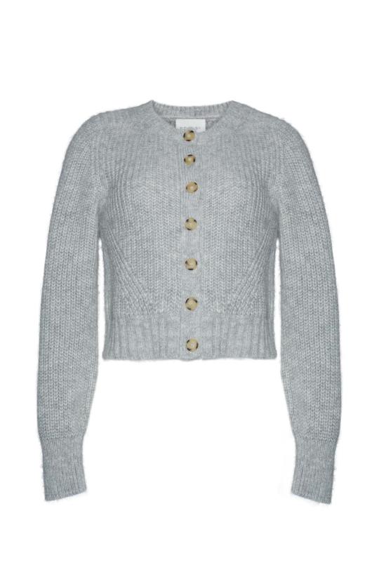  일레븐 식스 가디건 베카 카디건 페일 그레이 멜란지 - ELEVEN SIX