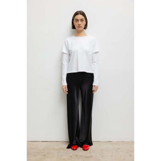  리셋 스트레이트 팬츠 레셋 바브 바이어스  블랙