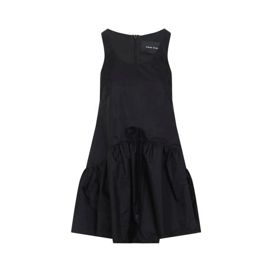  시몬로샤 숏 원피스 시몬 로샤 테이퍼드 백 페플럼 미니 드레스 블랙 - SIMONE ROCHA