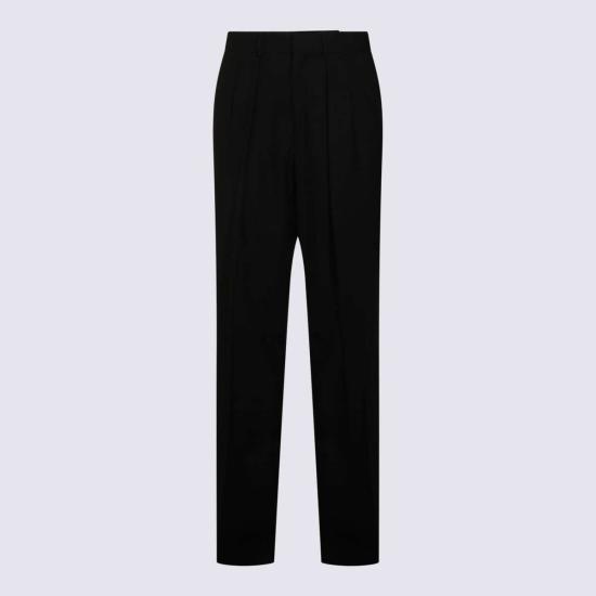  톰포드 스트레이트 팬츠 톰 포드 울 팬츠 블랙