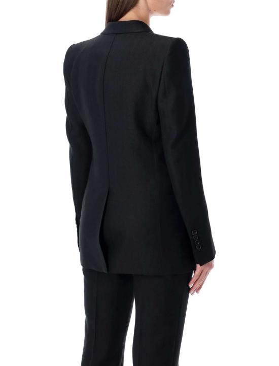  톰포드 수트 자켓 톰 포드 블랙 헤링본 울 더블 브레스트 테일러드 재킷 블랙 - TOMFORD