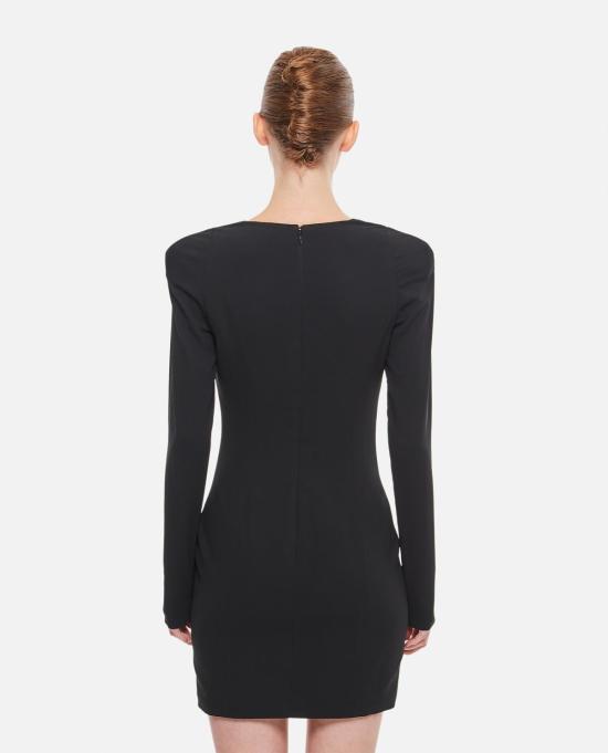  베르사체 숏 원피스 바디콘 코르셋 미니 드레스 블랙 - VERSACE