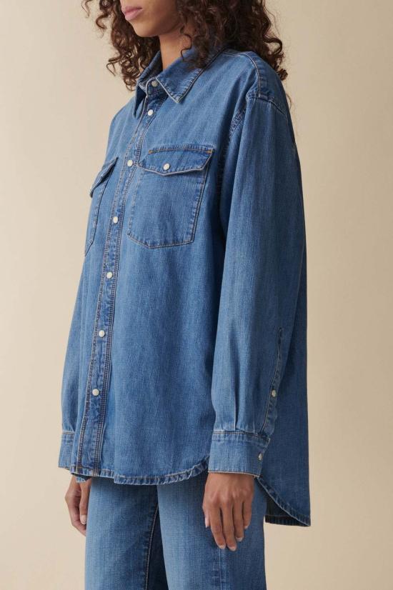  제네리카 데님 셔츠 제너리카 안젤라 데님 셔츠 - JEANERICA