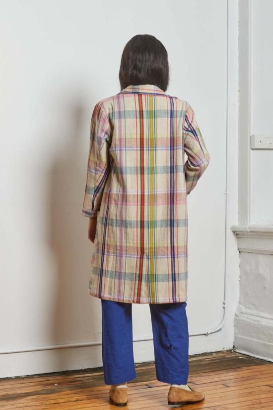  RUJUTA SHETH 트렌치 코트 루주타 셰스 바니 트렌치 쿨피 첵스 트렌치 - OTHER BRANDS