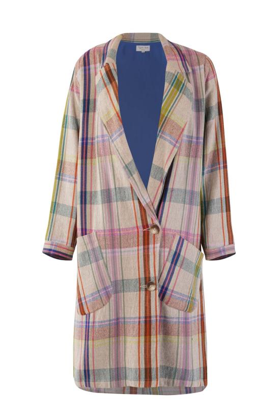  RUJUTA SHETH 트렌치 코트 루주타 셰스 바니 트렌치 쿨피 첵스 트렌치 - OTHER BRANDS