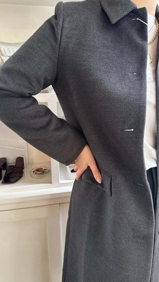  elodie 코트 엘로디 테시스  차콜 - OTHER BRANDS