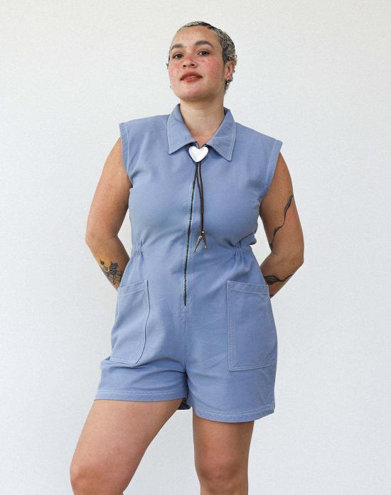  Noble 점프수트 노블 탱크 슈트 페블 블루