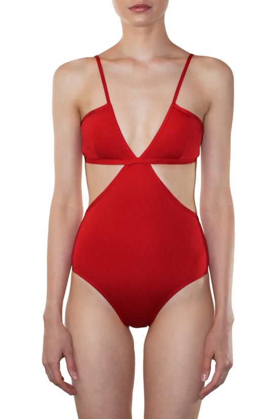  MEI L'ANGE 원피스 수영복 Mei L'ange Sofia V 넥 마이요 레드 - OTHER BRANDS