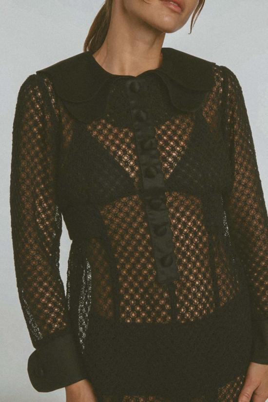  OLIVIA LATINOVICH 숏 원피스 올리비아 라티노비치 클로데트 드레스 블랙 - OTHER BRANDS