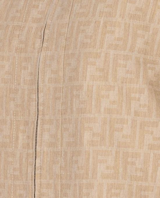  펜디 데님 자켓 FF 로고 데님 재킷 라피아 25 - FENDI