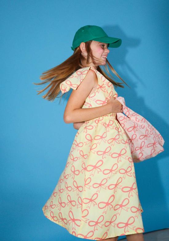  [키즈] 위켄드 하우스 키즈 원피스 키즈  보우 드레스 소프트 옐로우 - WEEKEND HOUSE KIDS