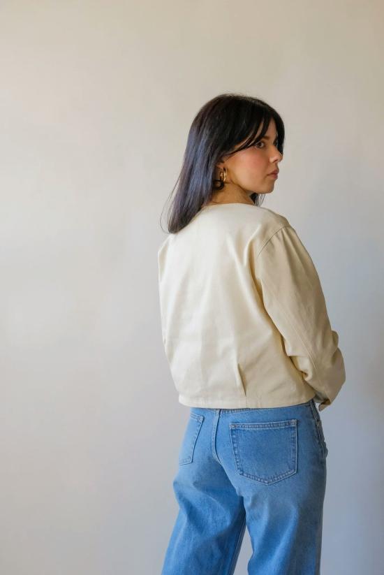  Laurel 자켓 로렐 캔버스 크롭 재킷 - OTHER BRANDS