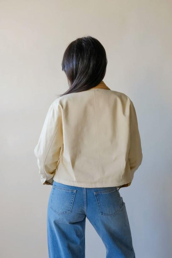  Laurel 자켓 로렐 캔버스 크롭 재킷 - OTHER BRANDS