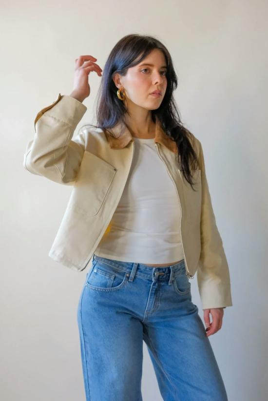  Laurel 자켓 로렐 캔버스 크롭 재킷 - OTHER BRANDS