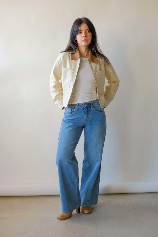  Laurel 자켓 로렐 캔버스 크롭 재킷 - OTHER BRANDS