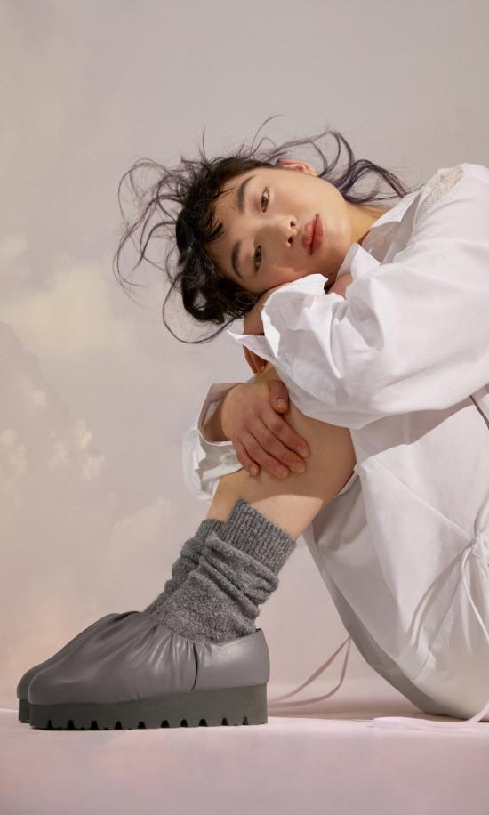  유메유메 뮬/슬리퍼 유메 유메 나와 캠프 슈즈 로우 그레이