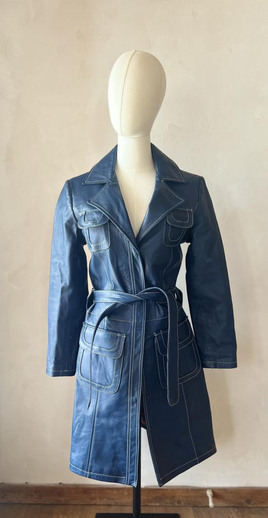  스튜디오 미니말레 트렌치 코트 스튜디오 미니멀 보이저 가죽 - STUDIO MINIMALE