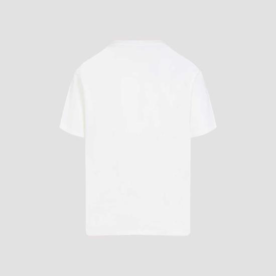  셀린느 탑 루즈핏 티셔츠 오프화이트/블랙 - CELINE