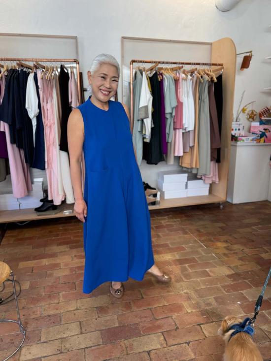  KAAREM 점프수트 카렘 페탈 블룸 하이 칼라 테이퍼드 - OTHER BRANDS