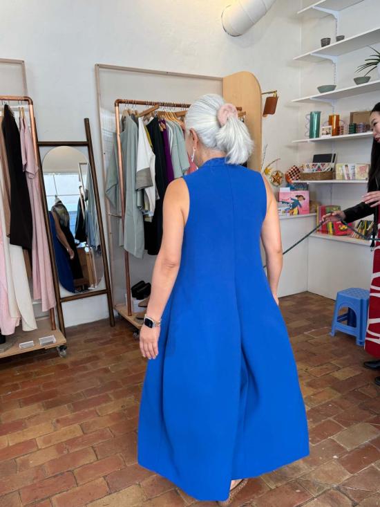  KAAREM 점프수트 카렘 페탈 블룸 하이 칼라 테이퍼드 - OTHER BRANDS