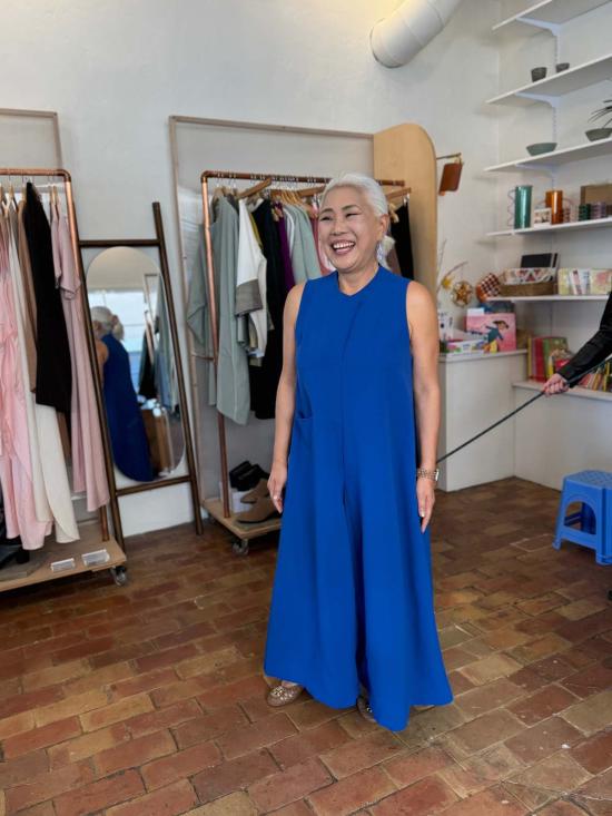  KAAREM 점프수트 카렘 페탈 블룸 하이 칼라 테이퍼드 - OTHER BRANDS