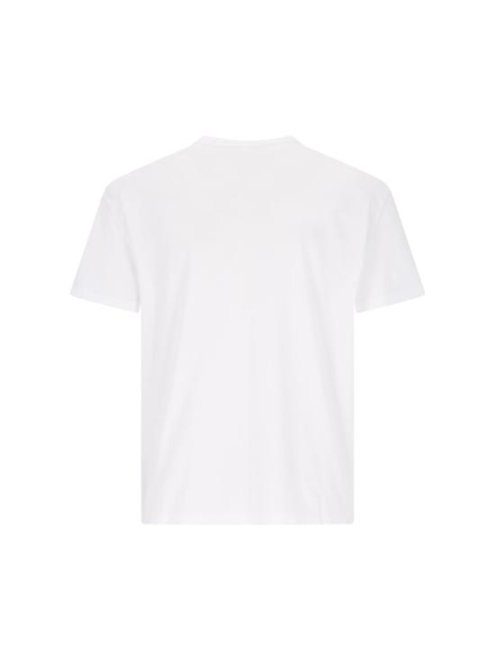  마르지엘라 반팔 티셔츠 메종  디스토티드 로고 티셔츠 화이트 - MAISON MARGIELA