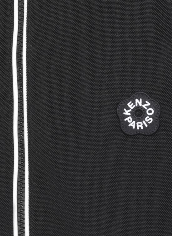  겐조 긴팔 티셔츠 보케 플라워 집업 스웨트셔츠 블랙 - KENZO