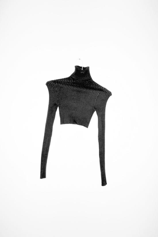  주주 민소매 티셔츠 지우 지우 논나 크롭 - GIU GIU