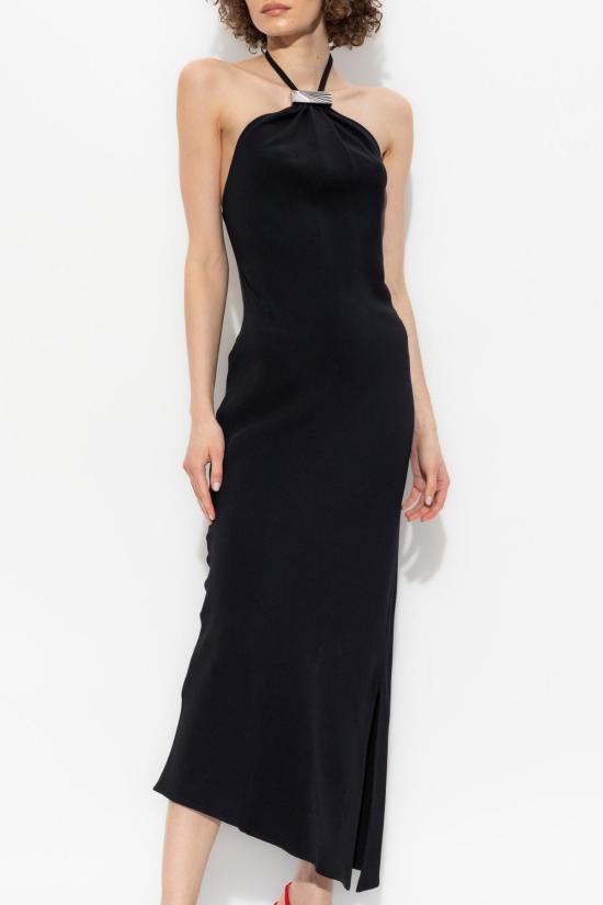  디 아티코 롱 원피스 아티코 드레스 (아플리케 장식, 블랙) - THE ATTICO