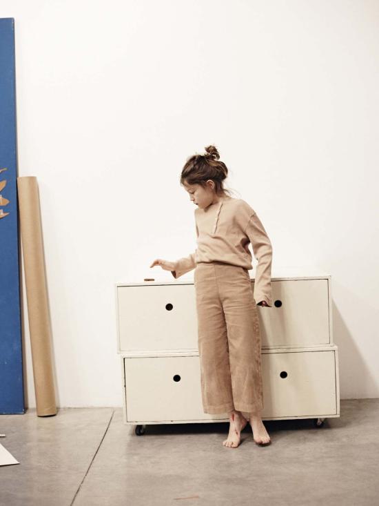  le petit germain 긴팔 티셔츠 키즈 르 쁘띠 제르맹 아치 티셔츠 파우더 - OTHER BRANDS