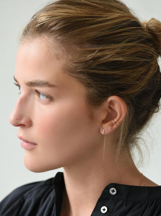  8.6.4 이어링 진주 오팔 클러스터 스레더 귀걸이 14K 금도금