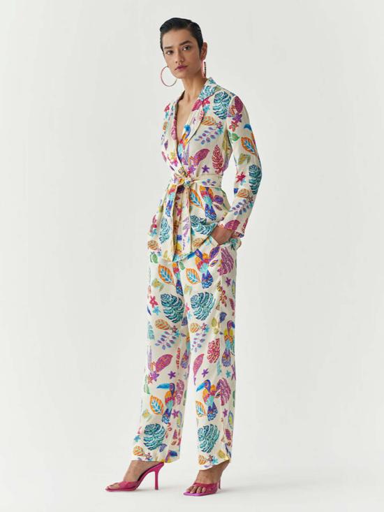  IKKIVI 수트 자켓 이키비 아마존 블레이저 셔츠 & 트라우저 세트 오프 화이트 - OTHER BRANDS