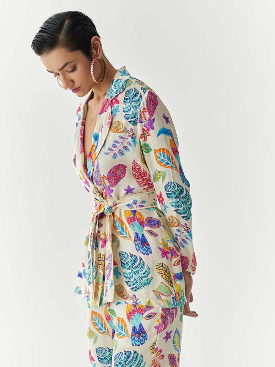  IKKIVI 수트 자켓 이키비 아마존 블레이저 셔츠 & 트라우저 세트 오프 화이트 - OTHER BRANDS