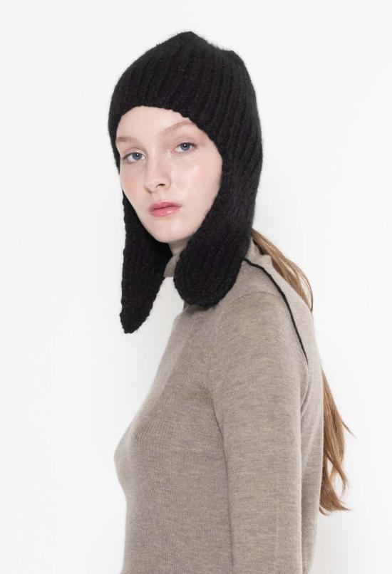  JULIA JENTZSCH 모자 줄리아 젠츠쉬 콜레트 핸드 니트  블랙 - OTHER BRANDS
