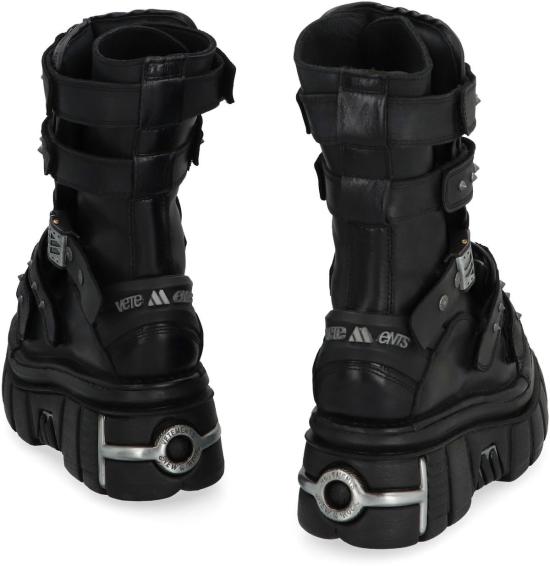  베트멍 부츠 X 뉴락 가죽 게이머  블랙 - VETEMENTS