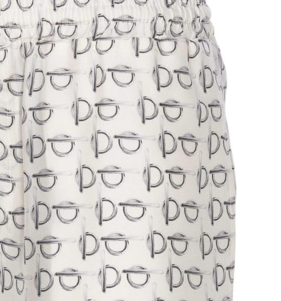  버버리 숏팬츠 드로스트링 올오버 프린트 쇼츠 - BURBERRY