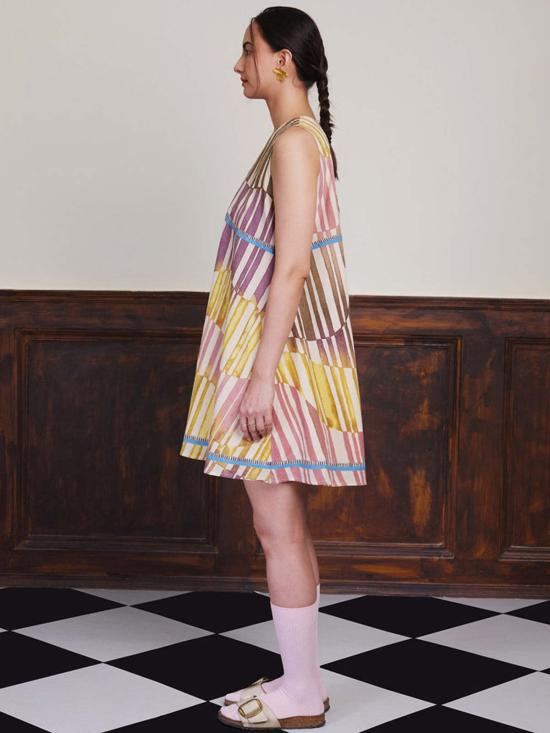  이키비 숏 원피스 21절 미니 코튼 드레스 멀티 컬러 - IKKIVI