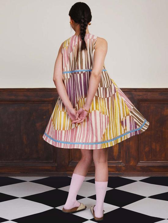  이키비 숏 원피스 21절 미니 코튼 드레스 멀티 컬러 - IKKIVI