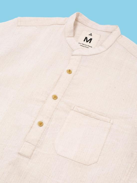 New Market Goods 반팔 셔츠 뉴마켓 상품 카디 팝오버  크림색 - NEW MARKET GOODS
