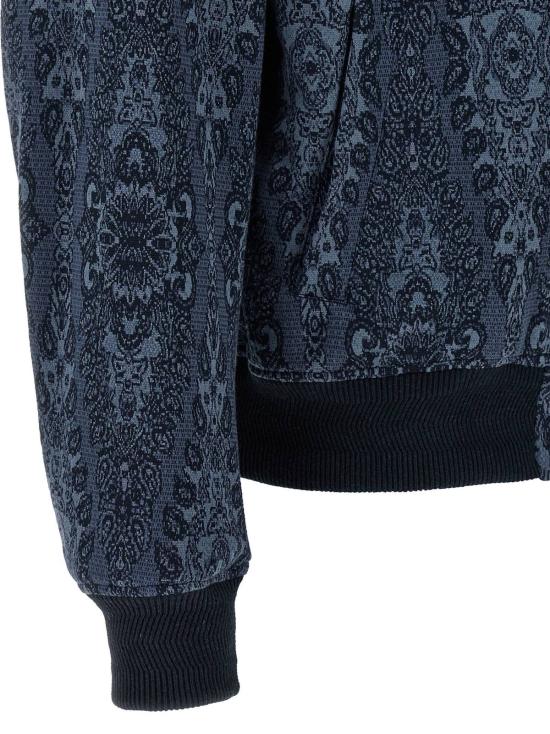  에트로 봄버 자켓 자카드 봄버 재킷 블루 - ETRO