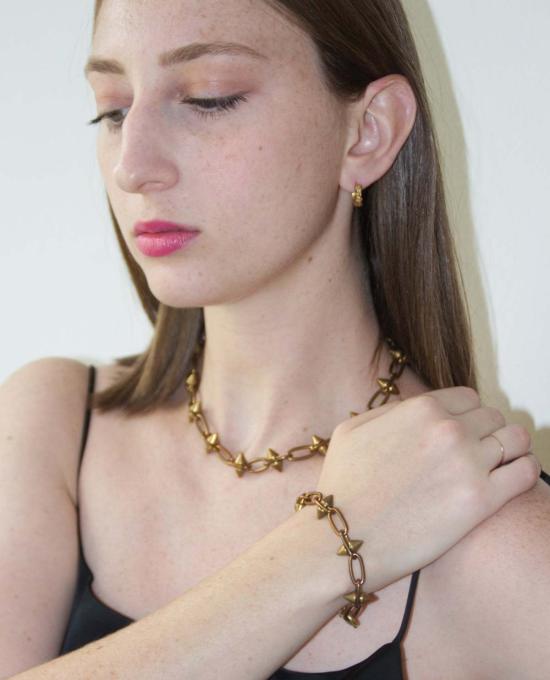  레이어스 팔찌 스파이크  골드 - LLAYERS