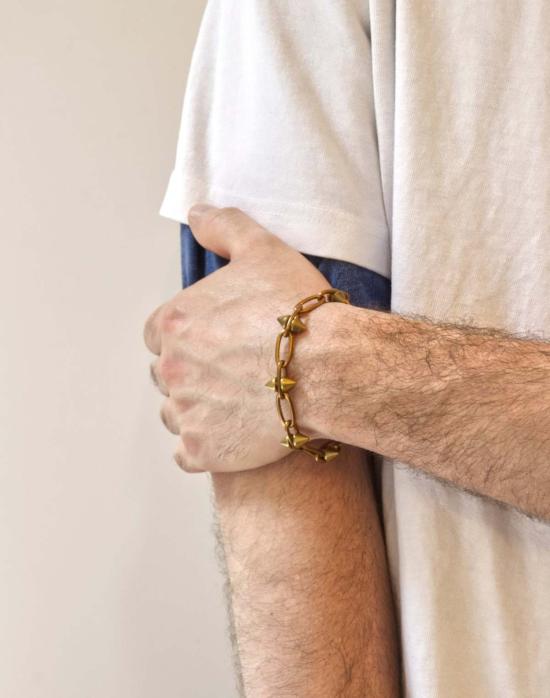  레이어스 팔찌 스파이크  골드 - LLAYERS
