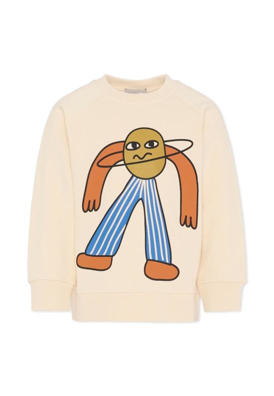  [키즈] 스텔라 맥카트니 풀오버 스텔라 매카트니 플래닛 프린트 아동용 스웨트셔츠 베이지
