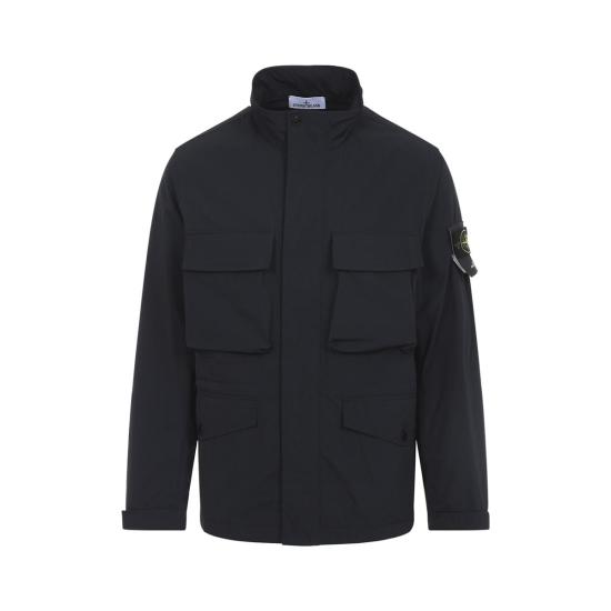  스톤 아일랜드 자켓 폴리에스터 재킷 블랙 - STONE ISLAND