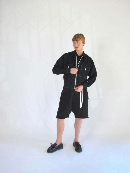  시커 자켓 볼트 재킷 블랙