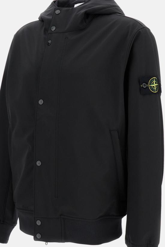  스톤 아일랜드 자켓 소프트쉘 재킷 블랙 - STONE ISLAND